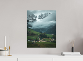 40 x 50 cm, Photo Print Under Acrylic Glass Santa Magdalena - Dolomites