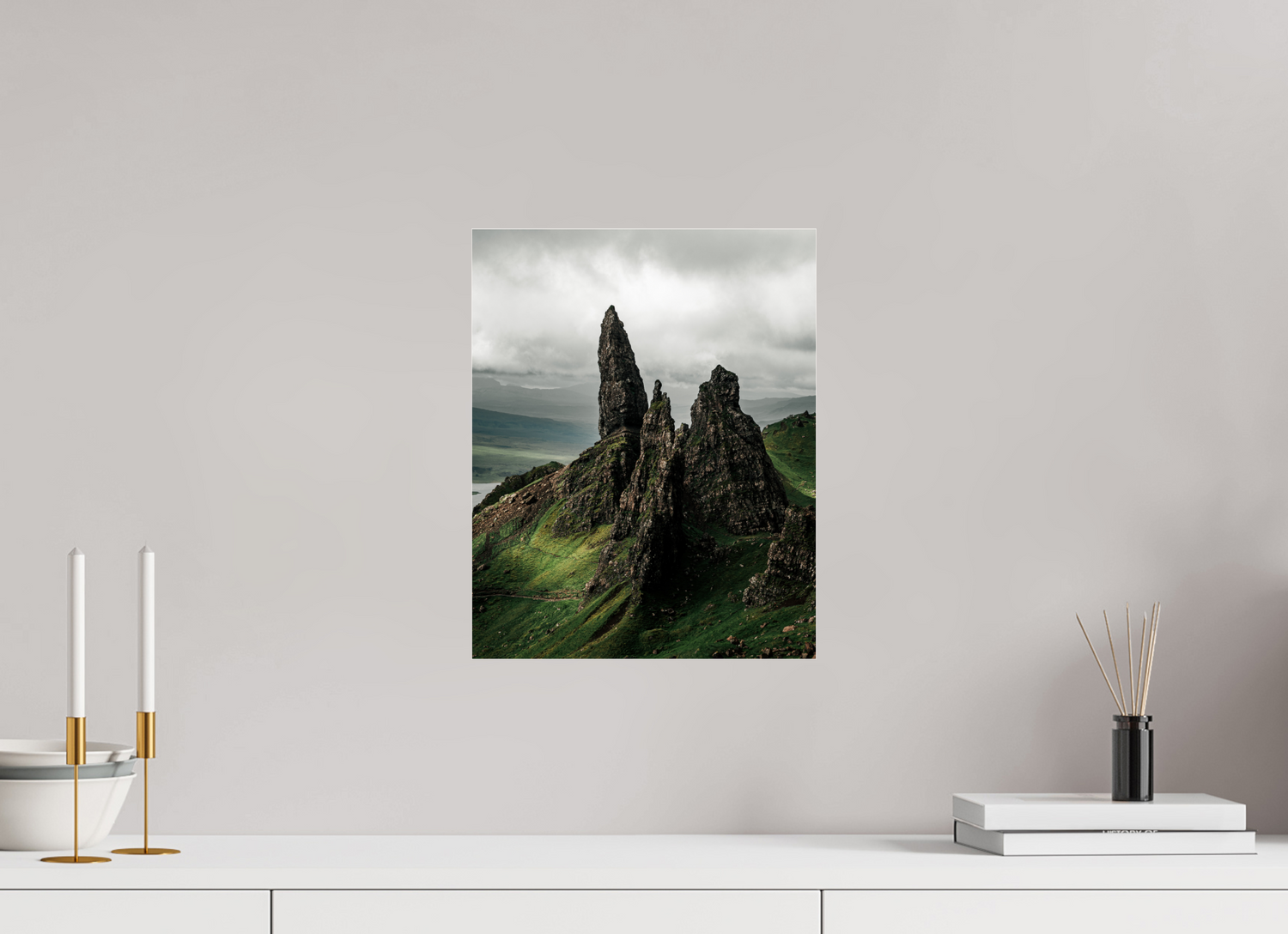 30 x 37.5 cm, Photo Print Under Acrylic Glass The Old Man of Storr