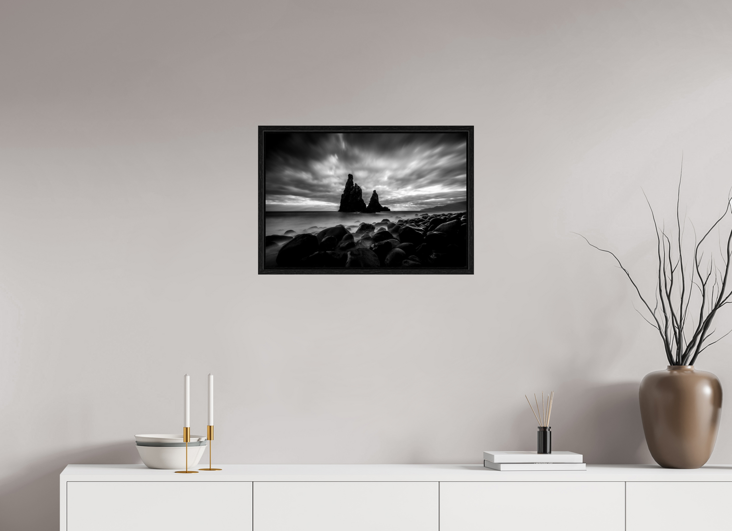 60 x 40 cm, Floater Frame Ribeira da Janela