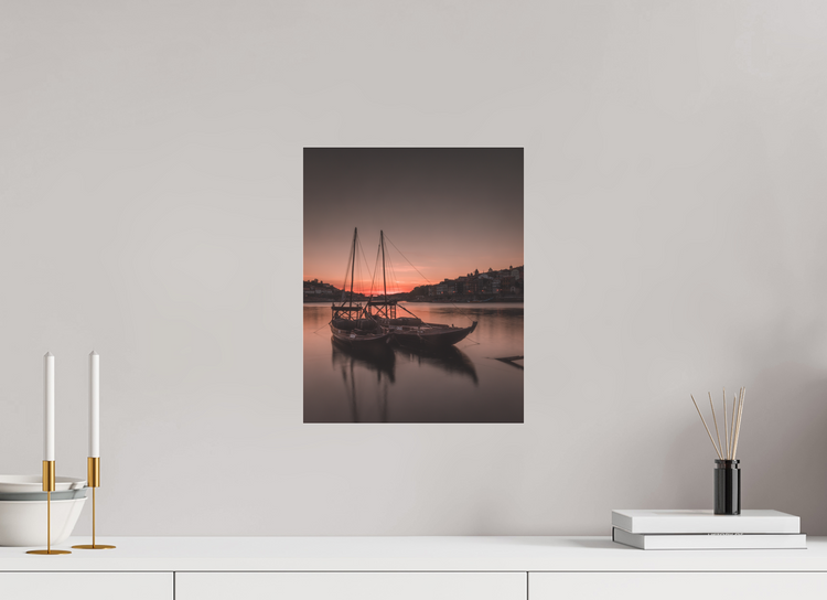 30 x 37.5 cm, Photo Print Under Acrylic Glass Barcos Rabelos