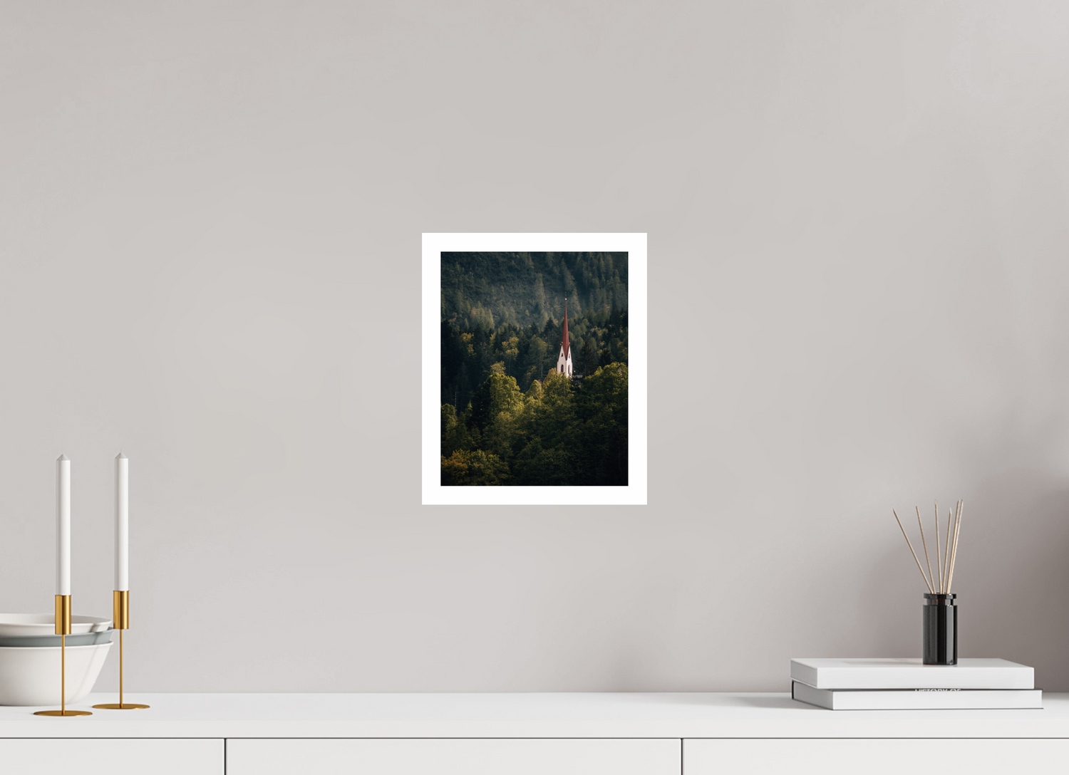 20 x 25 cm, Photo Print on Fuji Crystal DP II - RA Church in the Alps