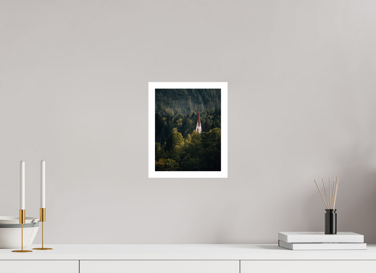 20 x 25 cm, Photo Print on Fuji Crystal DP II - RA Church in the Alps