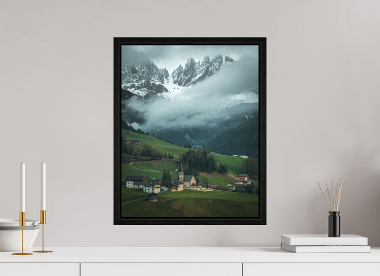 40 x 50 cm, Floater Frame Santa Magdalena - Dolomites
