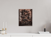 30 x 37.5 cm, Photo Print Under Acrylic Glass Marrakesh Market Scene