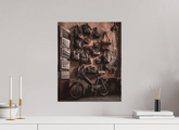 40 x 50 cm, Photo Print Under Acrylic Glass Marrakesh Market Scene