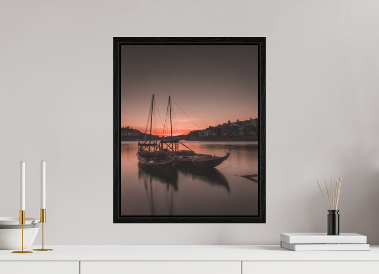 40 x 50 cm, Floater Frame Barcos Rabelos