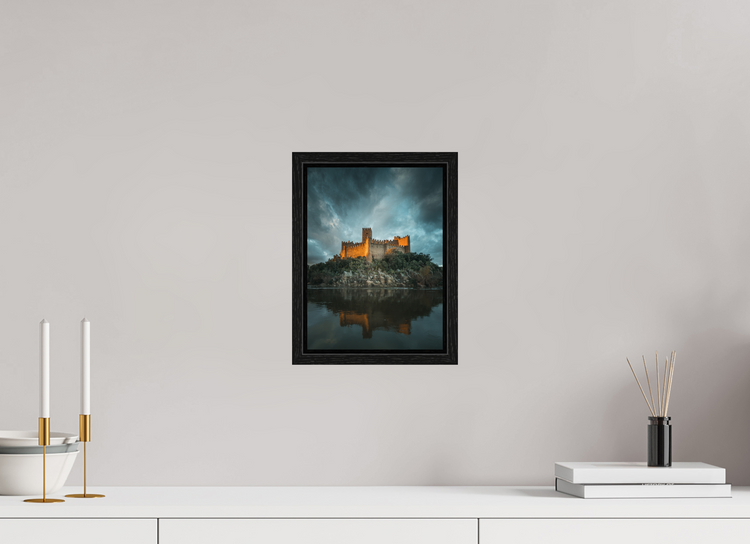 20 x 26.9 cm, Floater Frame Almourol Castle