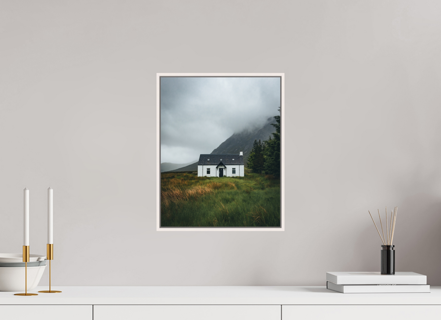 30 x 37.5 cm, Photo print Wee White House in Glencoe