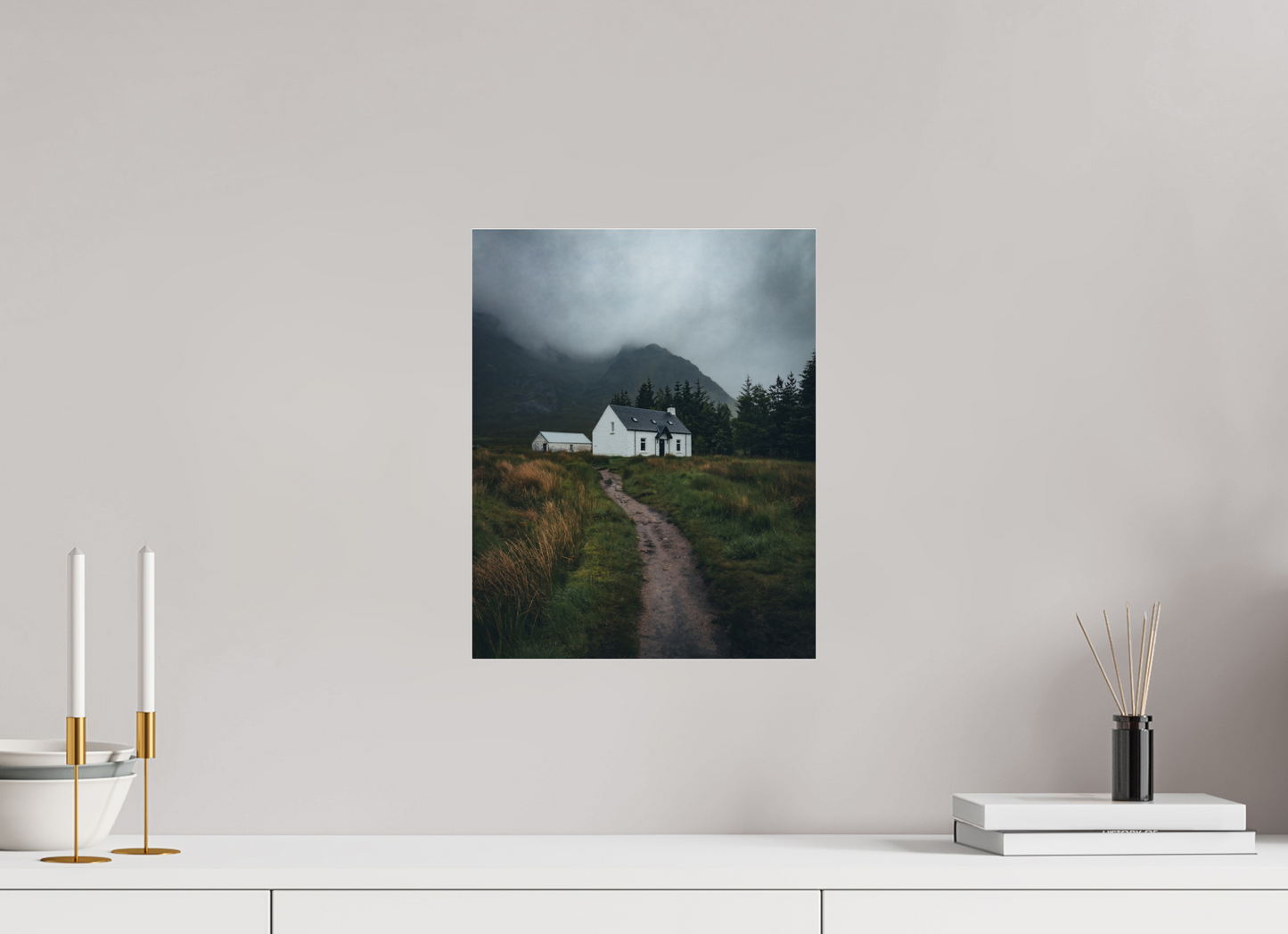 30 x 37.5 cm, Photo Print Under Acrylic Glass Wee White House