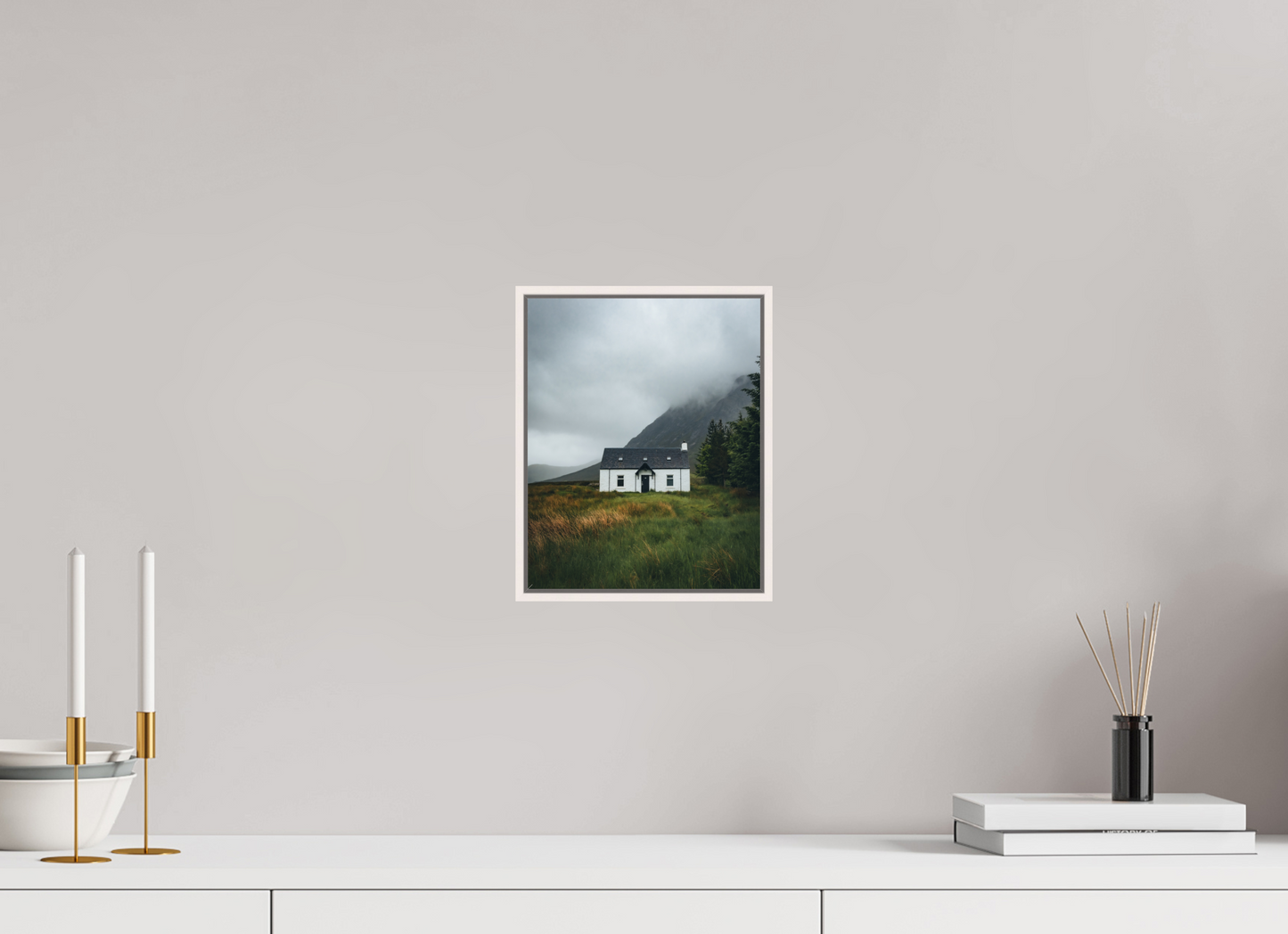 20 x 25 cm, Photo print Wee White House in Glencoe