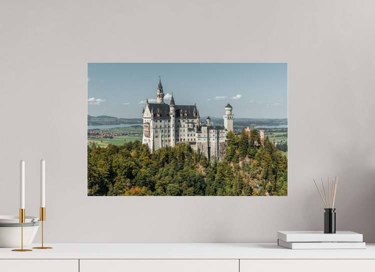 60 x 40 cm, Photo Print Under Acrylic Glass Neuschwanstein Castle