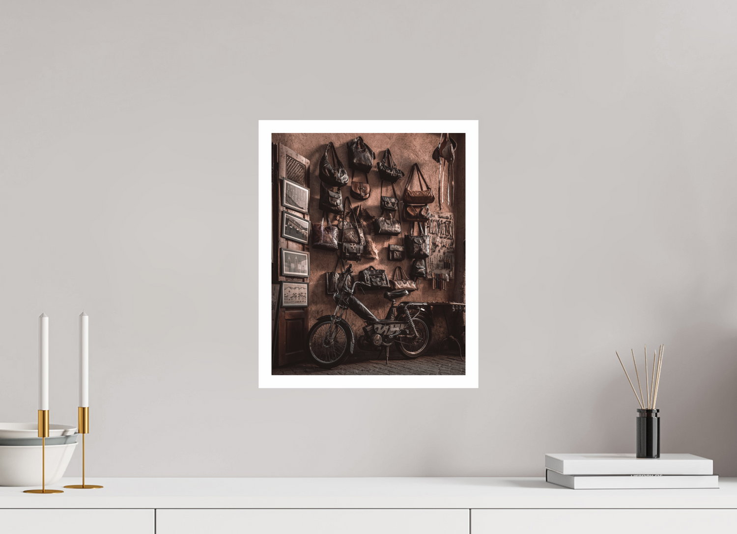 30 x 37.5 cm, Photo Print on Fuji Crystal DP II - RA Marrakesh Market Scene