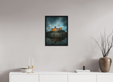 40 x 53.8 cm, Floater Frame Almourol Castle