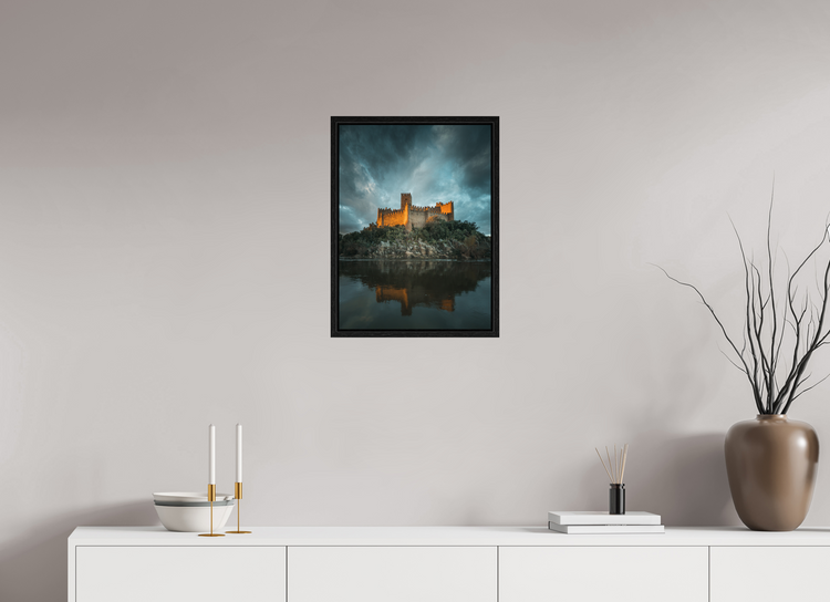 40 x 53.8 cm, Floater Frame Almourol Castle