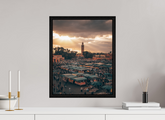 40 x 50 cm, Floater Frame Jemaa el-Fnaa, Marrakesh