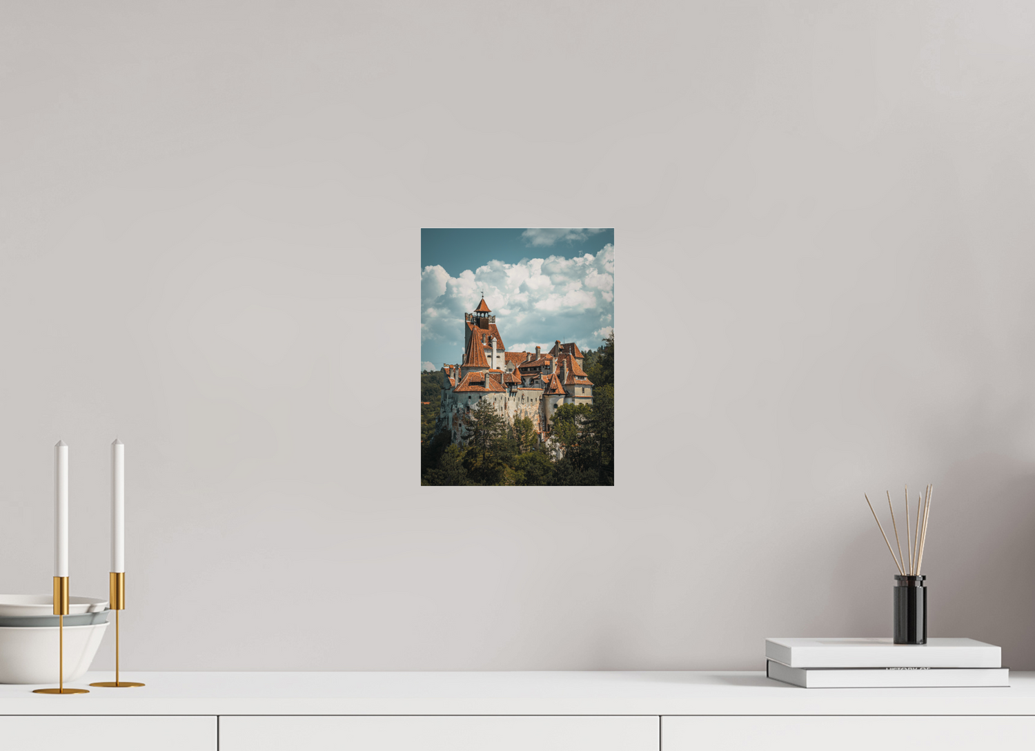 21 x 28 cm, Photo Print Under Acrylic Glass Bran Castle