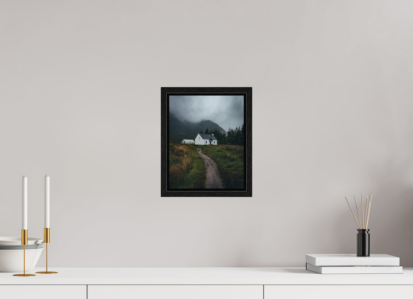 20 x 25 cm, Floater Frame Wee White House