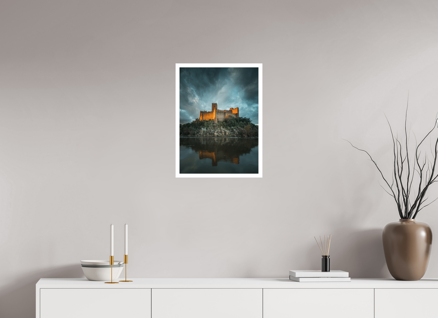 40 x 53.8 cm, Photo Print on Fuji Crystal DP II - RA Almourol Castle