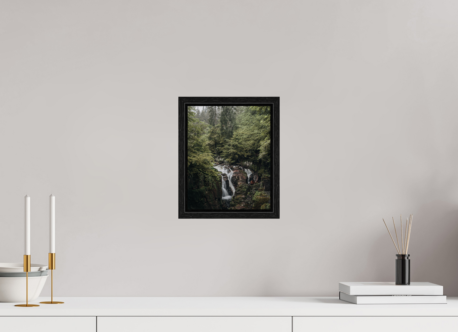 20 x 25 cm, Floater Frame Braan Waterfall
