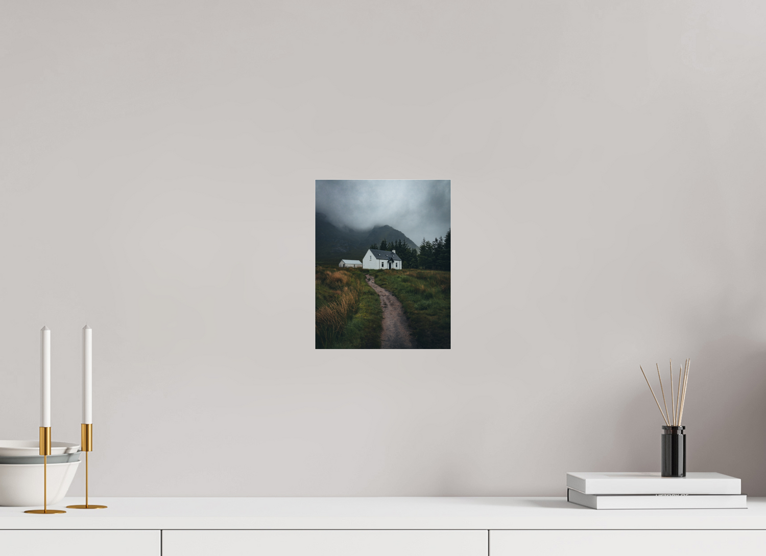 20 x 25 cm, Photo Print Under Acrylic Glass Wee White House