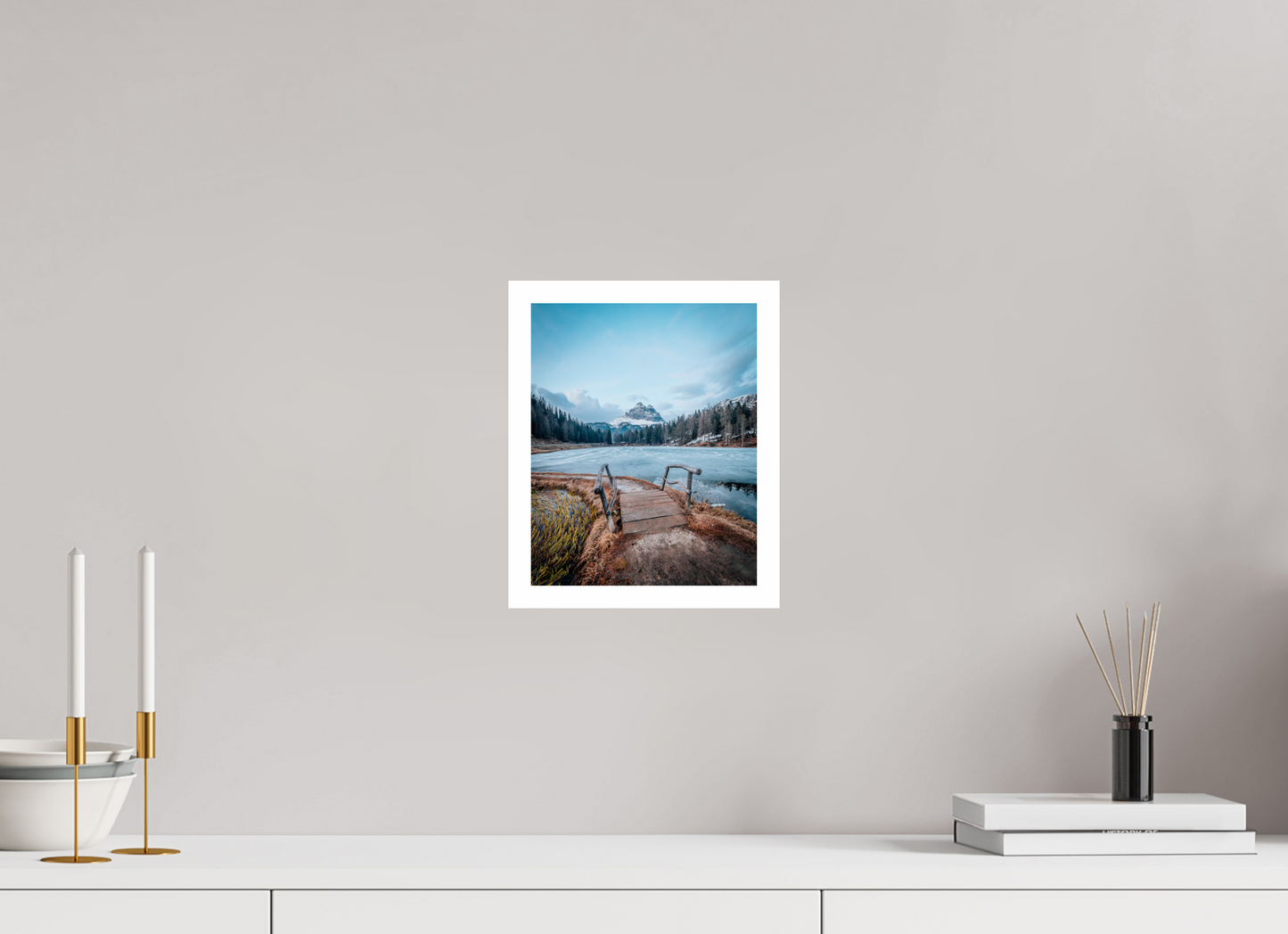 20 x 25 cm, Photo Print on Fuji Crystal DP II - RA Lago d'Antorno, Dolomites